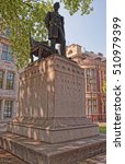 Replica of the statue of Abraham Lincoln called the Man, in Parliament Square in London in England.