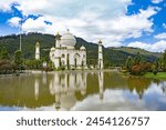 Replica of Taj Mahal, Jaime Duque Park, family-oriented amusement park located in the Tocancipa municipality of the Metropolitan Area of Bogota, Colombia.