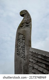 Replica Viking Longship Bow Carvings