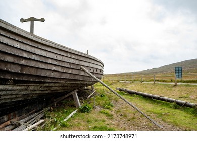 Replica Viking Longship Side View