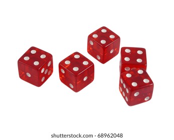 Red Dice On Isolated Transparent Background Stock Vector (Royalty Free ...