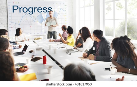 Report Analysis Progress Chart Concept