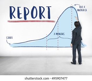 Report Analytics Progress Strategy Concept