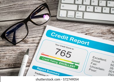 report credit score banking borrowing application risk form document loan business market concept - stock image - Shutterstock ID 572749054