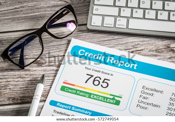 report credit score\
banking borrowing application risk form document loan business\
market concept - stock\
image