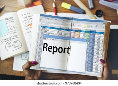 Report Reporting Resulting Information Article Concept