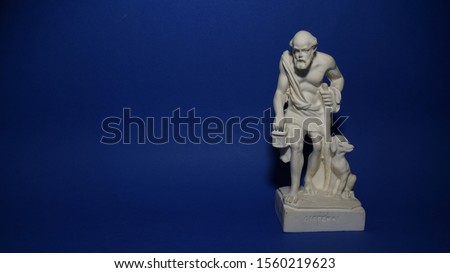 representation of an ancient statue of the Greek philosopher Diogenes