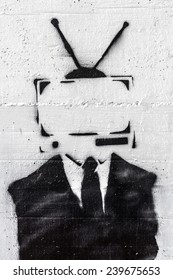 A Representation Of The Mind Control Of The Media On People.