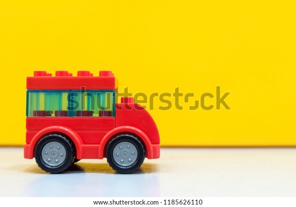 children's toy car red and yellow