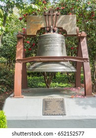 Reproduction Of The Liberty Bell On Display At The California State Capitol Museum.