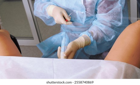 Reproductive technologies. IVF procedure. Problems with conception. Manipulations of doctor during artificial insemination.