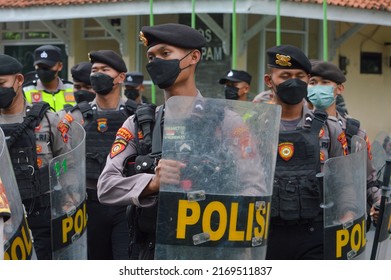 Republic Indonesia Police During Preparations Security Stock Photo ...