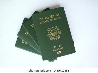 Republic Korea Passport Isolated White Background Stock Photo ...