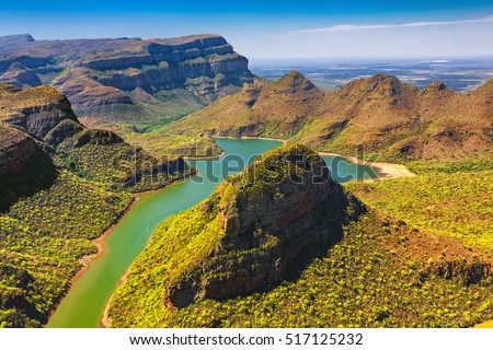 Republic of South Africa - Mpumalanga province. Blyde River Canyon (the largest green canyon in the world, fragment of the Panorama Route)