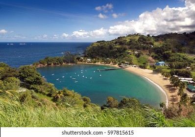 Republic of Trinidad and Tobago - Tobago island - Parlatuvier bay - Caribbean sea