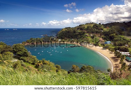 Republic of Trinidad and Tobago - Tobago island - Parlatuvier bay - Caribbean sea
