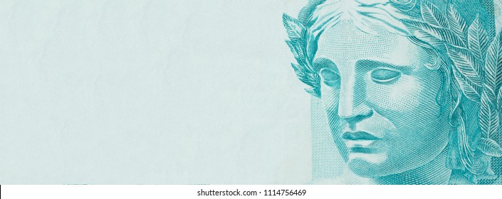 Republic's Effigy portrayed as a bust on Brazilian money. Concep - Shutterstock ID 1114756469