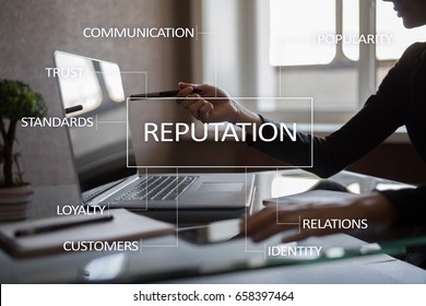 Reputation And Customer Relationship Business Cocnept.