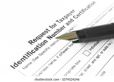 Request For Taxpayer Identification Number And Certification