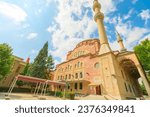 Resadiye Mosque of Eskisehir in Turkey. Historically significant place of worship. Its elegant Ottoman architecture, adorned with intricate details, reflects city