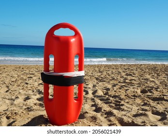 Rescue Buoy In The Sand, Porto Santo Island