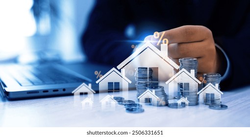 Research strategy for buying, selling, renting real estate for profit.Real estate investment for future of success.Tax benefits for buy real estate. Real estate market development. - Powered by Shutterstock