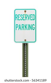 Reserved Parking Sign