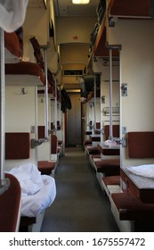 Reserved Seat Train Car Without People