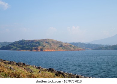 Reservoir of banasura sagar dam in wayanad, Kerala, India. It is the largest earth dam in India and second largest in asia.