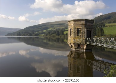 Reservoir In The Brecon Beacons National Park Powys Wales Uk