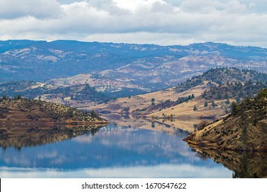 The Reservoir At The Iron Gate Dam Near Hornbrook, California, USA