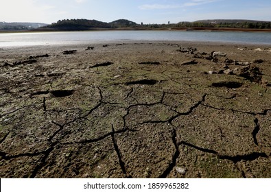 A Reservoir Shallowed By Drought In The City Of Simferopol (Crimea, Crimean Peninsula).