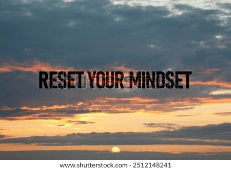 Reset Your Mindset is shown using a text