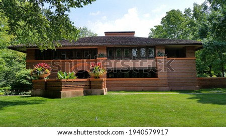 Residence designed by Frank Lloyd Right