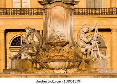 Würzburg Residence Franconia Fountain Bavaria Germany