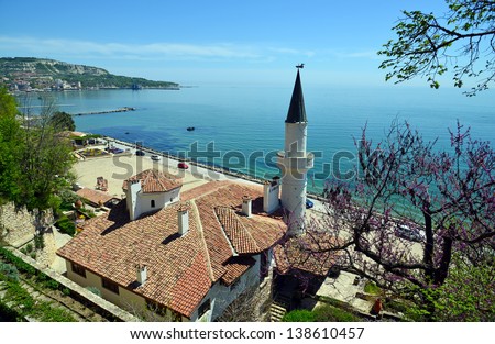 Residence of the Romanian queen by the black sea in Balchik, Bulgaria