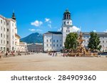 Residence Square in Salzburg, Austria