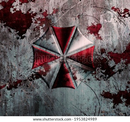 Resident Evil Umbrella Bloody Logo 