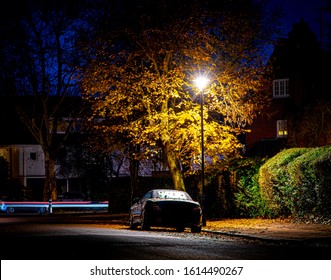 Residential area of Primrose hill in the night, London - Powered by Shutterstock