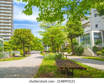 A residential area in the suburb of Tokyo, Japan