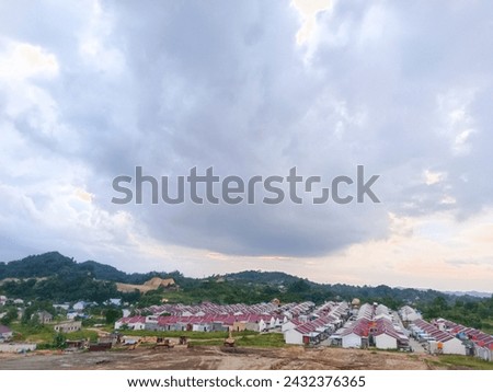 residential areas under clear skies
