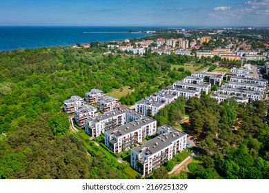 Residential Buildings At The Baltic Sea In Gdansk Brzezno At Summer. Poland