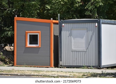 Residential Containers At The Construction Site