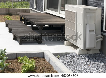 Residential detached houses wood deck image construction cases wooden