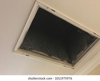 Residential Duct Work Air Filters In A Home