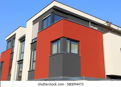 Residential home with modern facade painting
