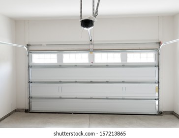 Residential House Two Car Garage Interior 