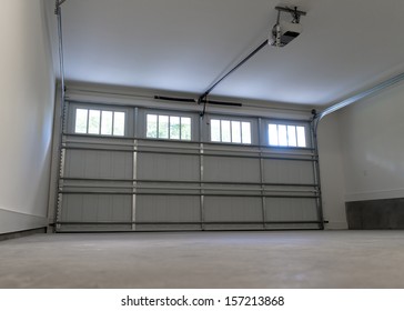 Residential House Two Car Garage Interior 