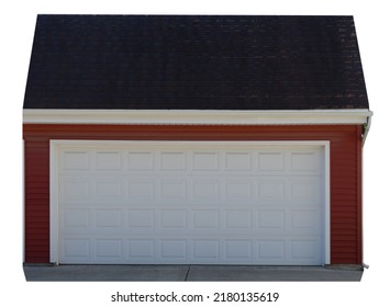 Residential House Two Car Garage Door