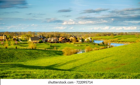 Residential Neighborhood In Kentucky's Bluegrass Region